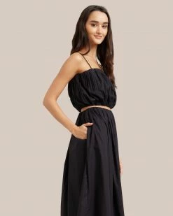 Fashion Apparels Sofia Pleated Cropped Top