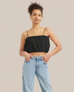 Fashion Apparels Sofia Pleated Cropped Top