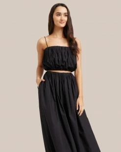 Fashion Apparels Sofia Pleated Cropped Top