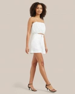 Fashion Apparels Sofia Pleated Cropped Top Vacation