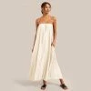 Hua Jia Vacation Solange Crinkled Maxi Dress