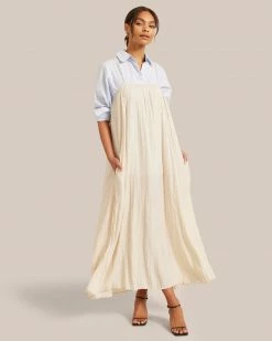 Hua Jia Vacation Solange Crinkled Maxi Dress