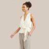 Hua Jia Soraya Wrap V-Neck Tank
