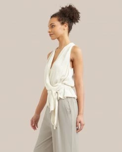 Hua Jia Soraya Wrap V-Neck Tank