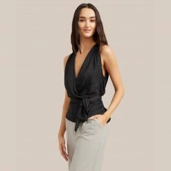 Hua Jia Vacation Soraya Wrap V-Neck Tank