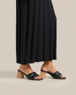 Intentionally Blank Square Toe Block Heel Mule