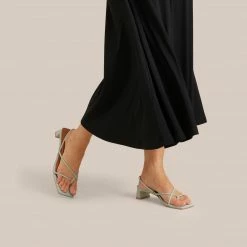 Intentionally Blank Square Toe Strappy Heel Sandal