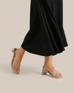 Intentionally Blank Square Toe Strappy Heel Sandal