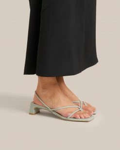Intentionally Blank Square Toe Strappy Heel Sandal