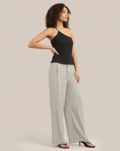 Asia Consultancy Co., Ltd Tatiana Thin Strap One-Shoulder Top