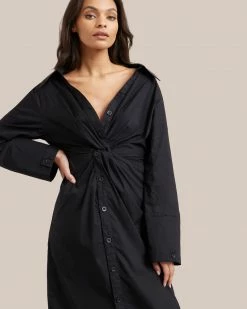 Fashion Apparels Taylor Off-Shoulder Shirt Dress Celebrate
