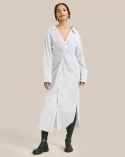 Fashion Apparels Taylor Off-Shoulder Shirt Dress