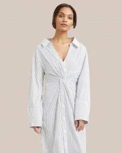 Fashion Apparels Taylor Off-Shoulder Shirt Dress