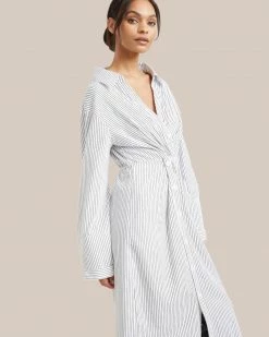 Fashion Apparels Taylor Off-Shoulder Shirt Dress