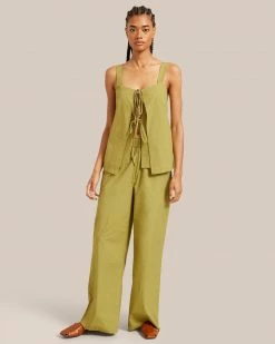 Fashion Apparels Vacation Tiwa Tie Front Tank