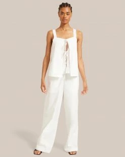 Fashion Apparels Tiwa Tie Front Tank Vacation