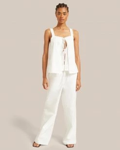 Fashion Apparels Tiwa Tie Front Tank Vacation