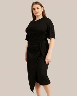 Hua Shang Group (H.K.) Ltd Clothing Tove T-Shirt Wrap Maxi Dress