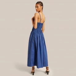 Fashion Apparels Venus Smocked Midi Dress Celebrate