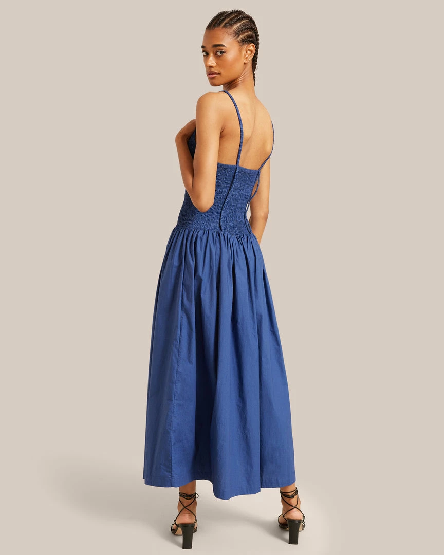 Fashion Apparels Venus Smocked Midi Dress Celebrate