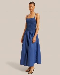 Fashion Apparels Venus Smocked Midi Dress Celebrate