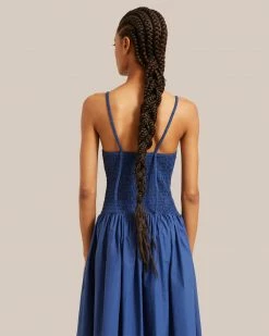 Fashion Apparels Venus Smocked Midi Dress Celebrate