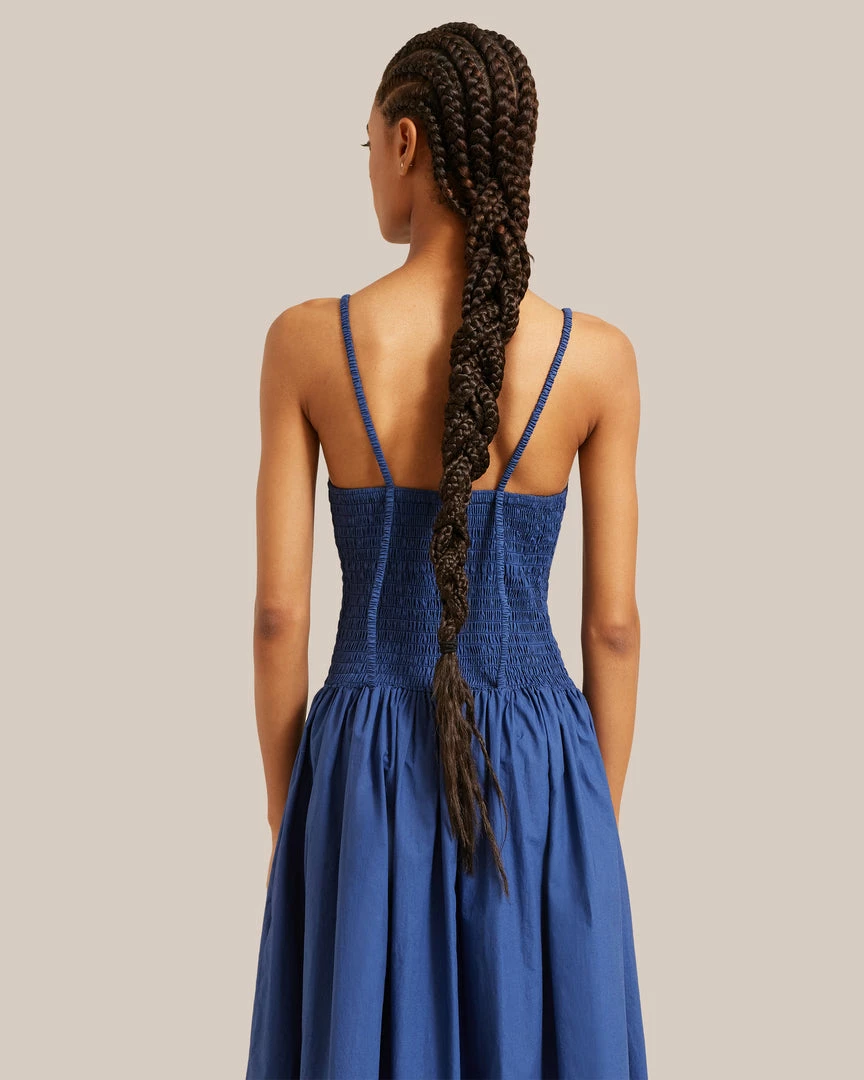 Fashion Apparels Venus Smocked Midi Dress Celebrate