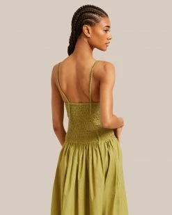 Fashion Apparels Venus Smocked Midi Dress