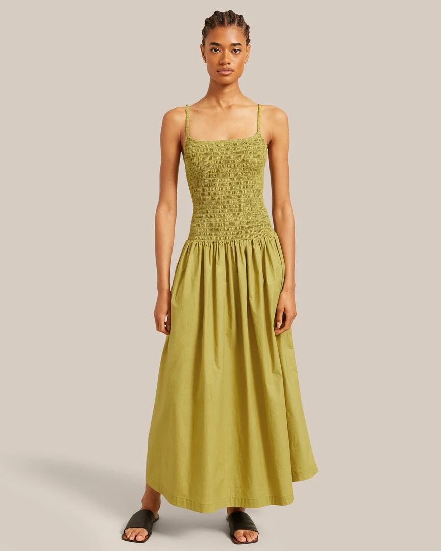 Fashion Apparels Venus Smocked Midi Dress