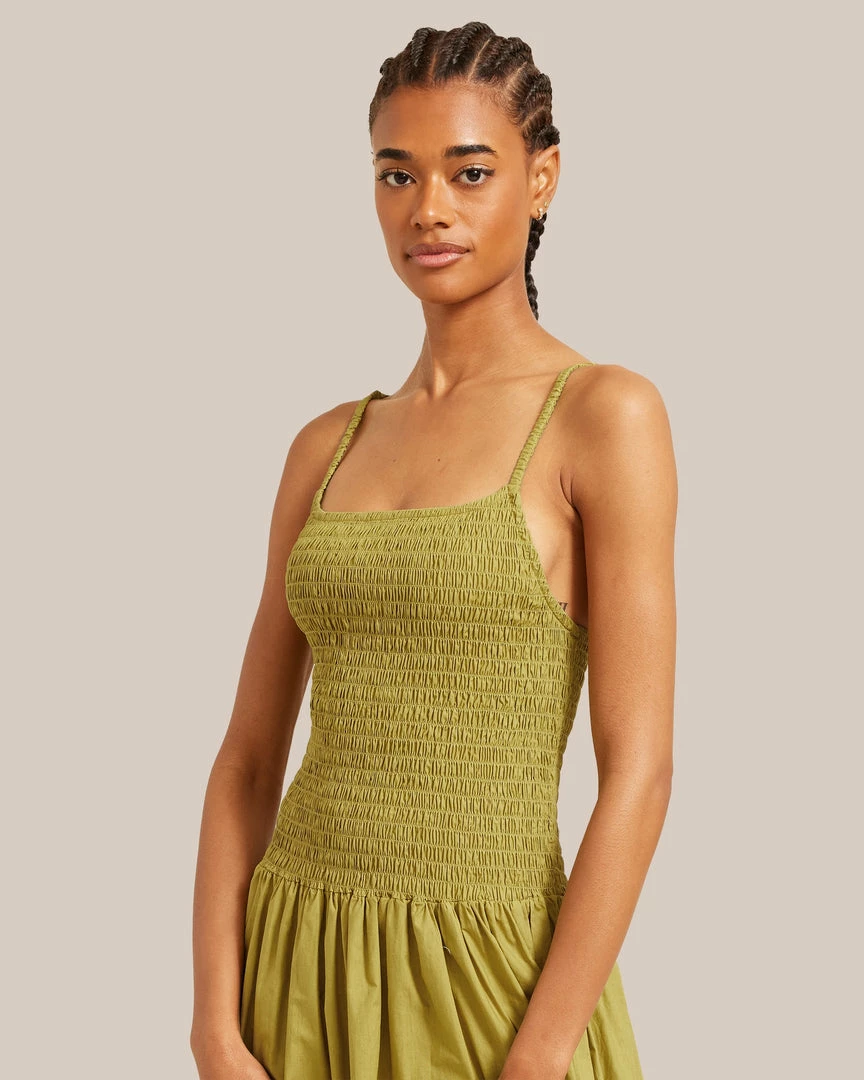 Fashion Apparels Venus Smocked Midi Dress