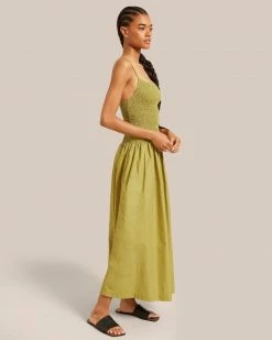 Fashion Apparels Venus Smocked Midi Dress