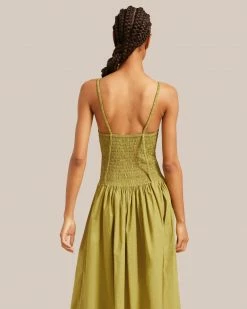 Fashion Apparels Venus Smocked Midi Dress