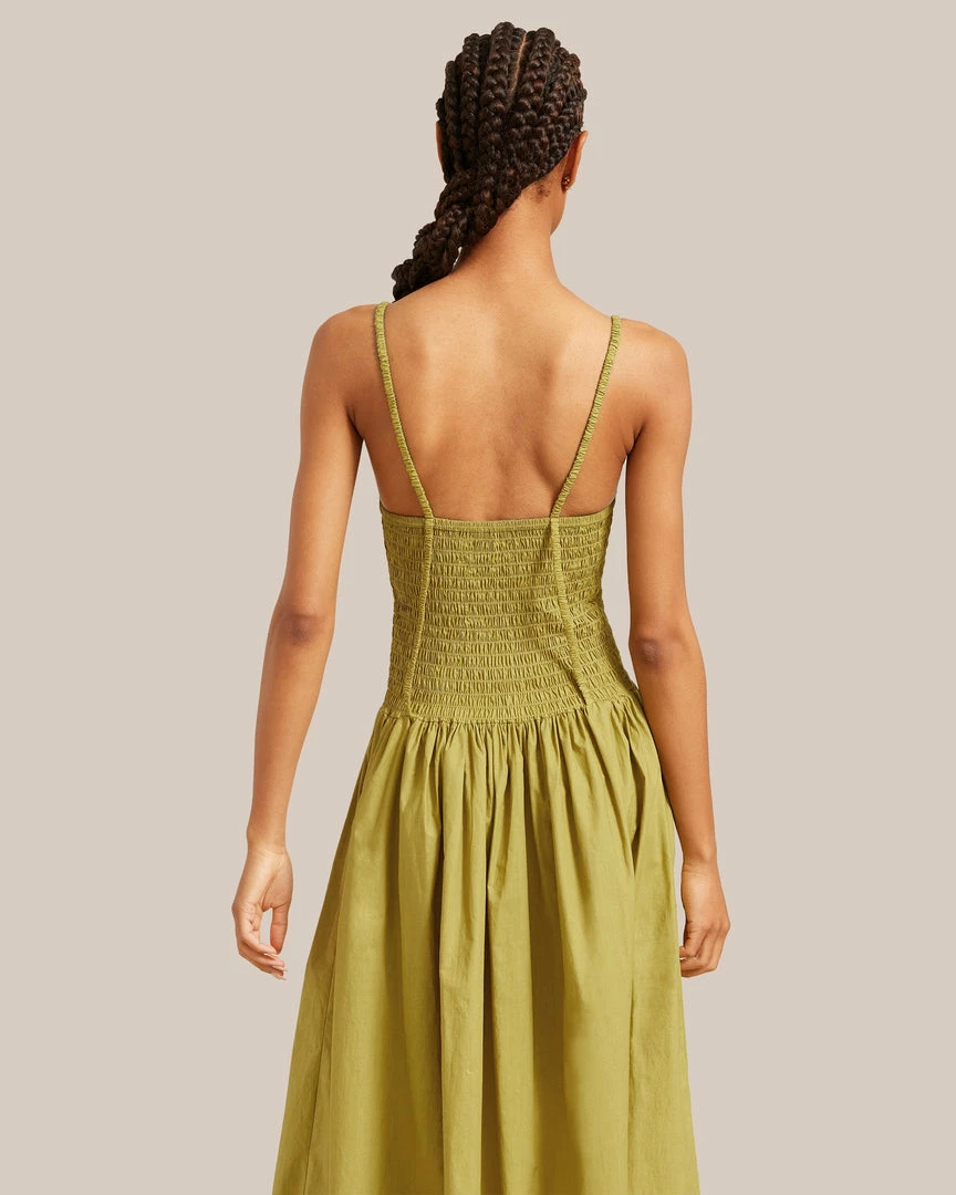 Fashion Apparels Venus Smocked Midi Dress