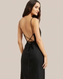 Hua Jia Yanelly Apron Lace-Up Stretch Linen Dress