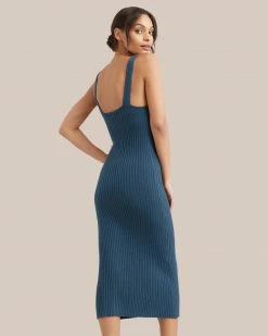 Hwa Fong Company Clothing Yuna V-Neck Ribbed Dress